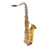 Saxofone Sax Tenor Bb Dominante Laqueado Dourado C/ Case