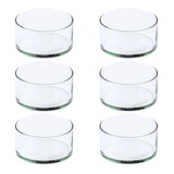 Envases Vidrio Velas En Cristal Artesanal Cera Soya 120ml X6