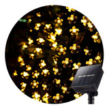 Guirnalda Flor Solar Exterior 5m Led Decoracion 50 Luces