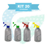 Kit 20 Pulverizador Frasco 500 Ml Gatilho Borrifador Spray