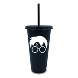 Vaso Con Popote 20 Pzas Reusable Personalizados  16oz Harry 