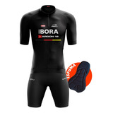 Conjunto De Ciclismo Masculino Roupa Camisa Bermuda Espuma 