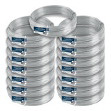 Kit Com 15 Arame Galvanizado Nº18 Bwg 18 Fio 1,24mm Liso 1kg