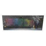 Teclado + Mouse Gamer Rgb Naxido Nd Gt8808 6400dpi + Gtia