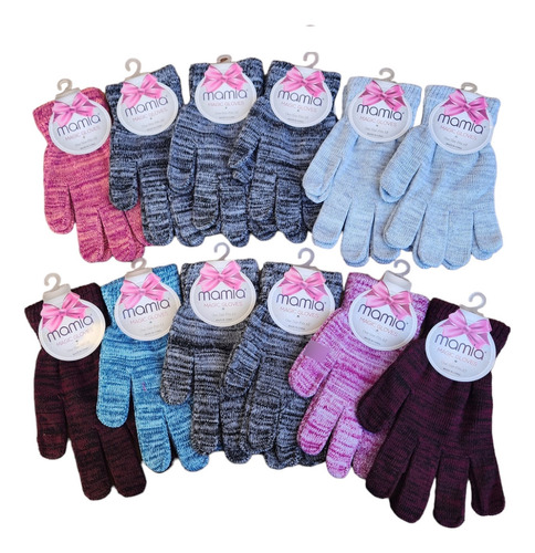 Guantes Invierno Frio Termicos 12 Pares Importados Mamia