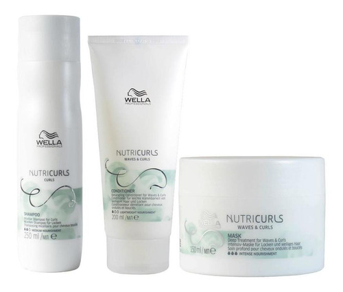 Kit Wella Professionals Nutricurls - Sh + Cond + Másc