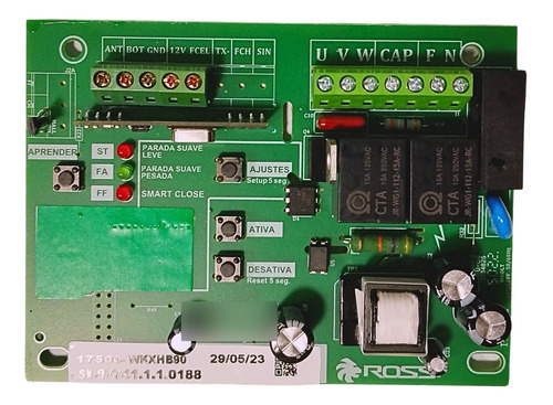 Placa Central Wkxhb90 433mhz Deslizante Atto 17500 Rossi