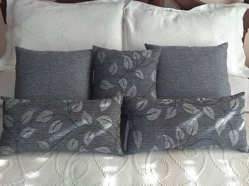 Set X 5 Almohadones, Ideales Para Decorar Cama O Sillón