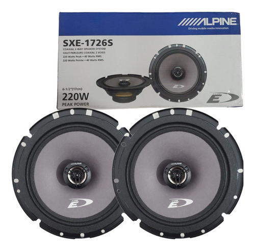 Bocinas Alpine 6.5  Altavoces Coaxiales 2 Vías Color 