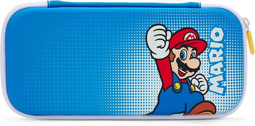 Estuche Slim Case Mario Bros Azul Para Nintendo Switch