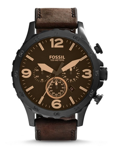 Reloj  Fossil Jr1487  100% Original Cuero Cronografo