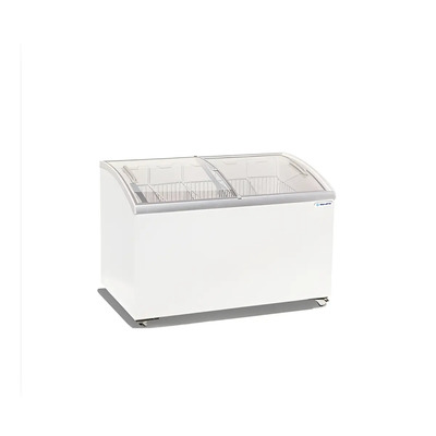 Congelador con puerta de cristal Curvo Metalfrio Chc400 Paletero Color Blanco | Meses sin interés