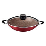 Panela Wok 6l Paris Com Tampa Vidro Antiaderente Tramontina