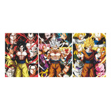 Cuadro Decorativo Lenticular Goku Dragon Ball Sagas 3 En 1