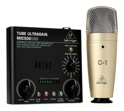 Behringer Voice Studio Kit Placa De Sonido Microfono