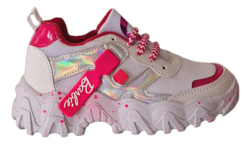 Tenis Barbie Niña Sneaker Chunky Plataforma 18/21 Moda