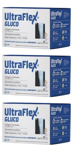3un Ultraflex Gluco Colágeno Hidrolizado X 15 Sobres