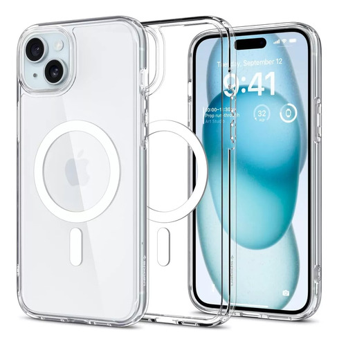 Carcasa Con Carga Inalámbrica Magsafe Transparente Para Apple iPhone 15 