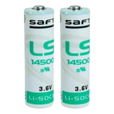 Ls 14500 Aa 3.6v Lisocl2 Litio 2600mah Baterías Saft U...
