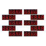 10 Piezas Display 7 Segmentos 4 Dígitos Rojo Anodo / Catodo