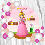 Banner Candy Bar Circular Princesa Peach Mario Bros 100x100