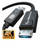 Cable Dehuka Displayport A Displayport 4k 1.8 Metros Compatible Notebooks Laptops Pc Computadoras Proyectores