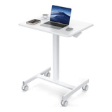 Olixis Mobile Small Standing Desk, Sit Stand Desk Adjustabl.