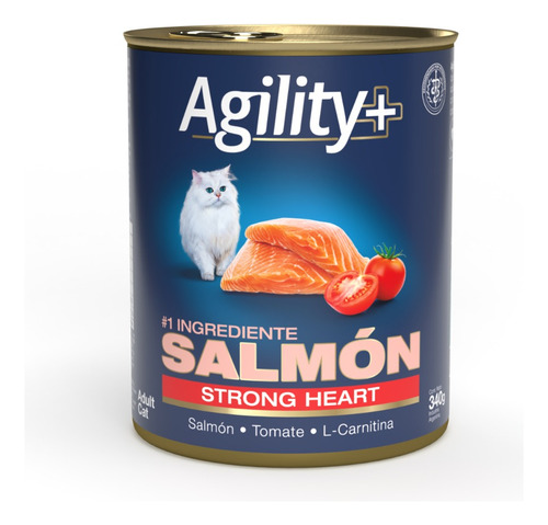 Lata Agility+ Gato Strong Heart 340gr