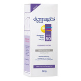 Protector Solar Facial Dermaglós Fps 50 Tono Claro X 50 G