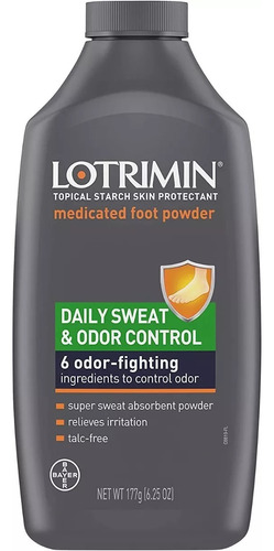 Lotrimin Daily Sweat And Odor Control Medicated Talco Pies