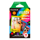 Filme Instax Mini Rainbow Fuji Cores 10 Photos Color