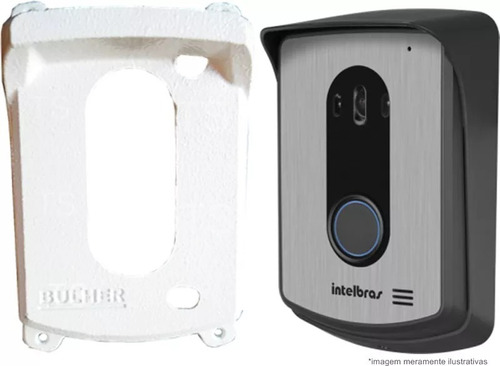 Protetor Branco Video Porteiro Intelbras Iv 7010 Iv4010