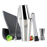 Kit Coqueteleira Boston Profissional Inox Drinks Caipirinha