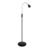 Lampara De Pie Led 7w Con Flexible Blanca Negra Luz Neutra