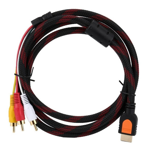 Cable Adaptador Hdmi Macho A 3 Rca Av Para Audio Y Vídeo De