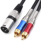 Cable Dual Rca A Xlr Macho, 5 Pies