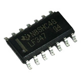 5x Amplificador Operacional Lf347dr - Lf347 Smd Soic14