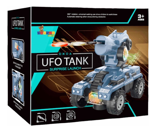 Tanque Lanza Discos Con Luces Sonido Y Movimiento Ufo Tank