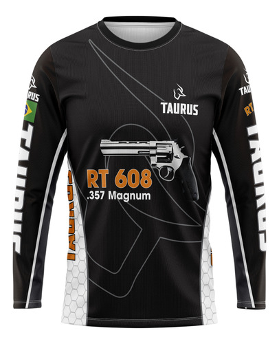 Camisa Manga Longa Taurus Rt 608 Magnum Dryfit Prot. Uv+50 