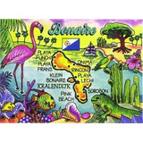 Imán Recuerdo Bonaire Caribe Mapa Frigorífico De Colector De