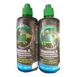 2 Vitamina A Para Tortugas 120 Ml Acuarios Edema 