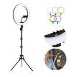 Lampara Aro Profesional 14 Pulgadas Luz Led Foto Video Maquillaje Incluye Tripié Y Control Selfie 