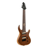 Guitarra Elétrica Tagima Brazil True Range 8 De  Cedro Natural Satin Verniz Brilhante Com Diapasão De Pau Ferro