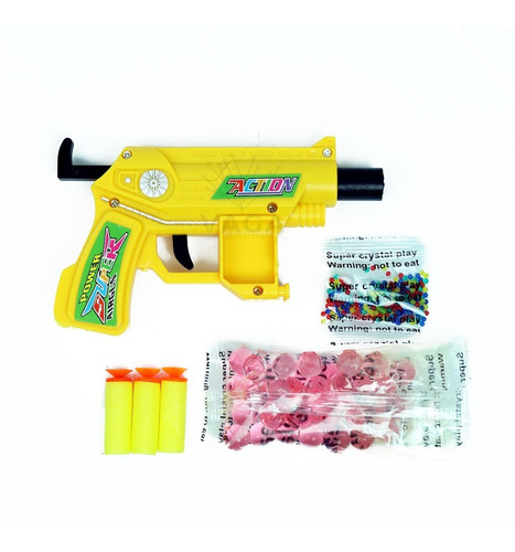 4 Pack Juguete Lanzadoras Pistola Hidrogel Niños 