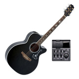 Violão Eletrico Aço Takamine Gn75ce Tbk Black Tampo Sólido