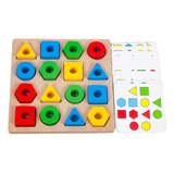 Juego Didactico Montessori Encastre Formas Y Colores