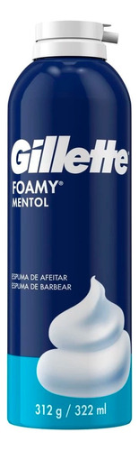 Gillette Espuma De Afeitar Foamy Mentol 312g