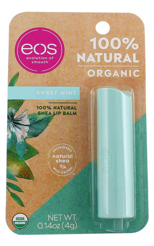 Eos Bálsamo Labial 100% Natural Y Orgánico Sweet Mint 4g