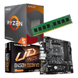 Combo Actualizacion Pc Amd Ryzen 5 5600 + Mother + 8 Gb