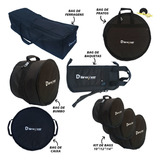 Bags Dgroove Standard 8 Pçs Tambor+ferragem+baqueta E Prato